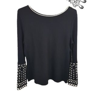 NIC+ZOE Falling Star Bell Sleeve Sweater MP